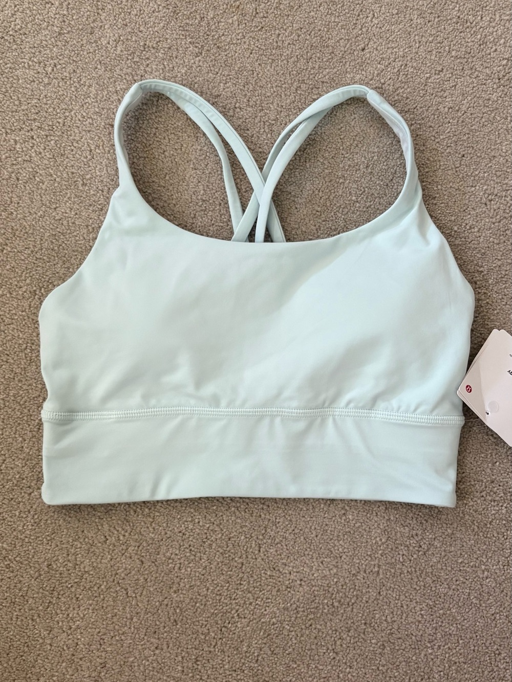 Lululemon Energy bra longline size 4 mint breeze NWT